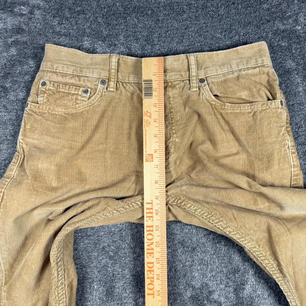 Lot of 2 Banana Republic Pima Cotton Corduroy Pants Men's Fit 30x25.5 Black Tan